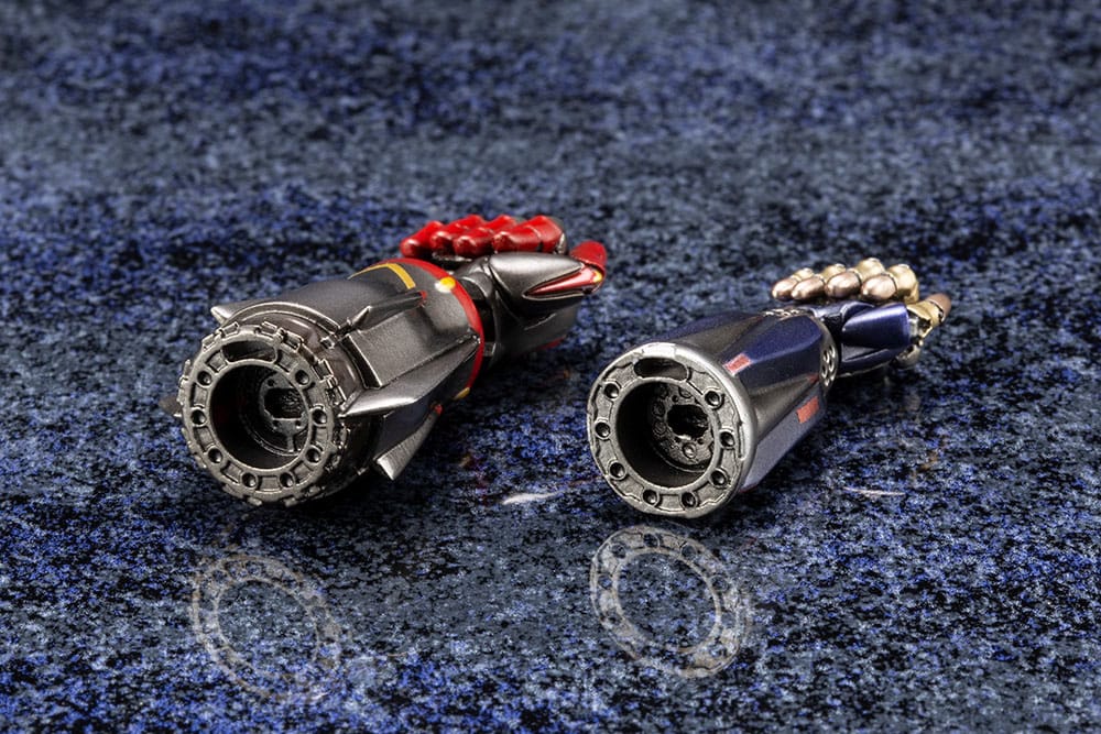 Vue rapprochée du Devil Breaker de Nero, détails mécaniques