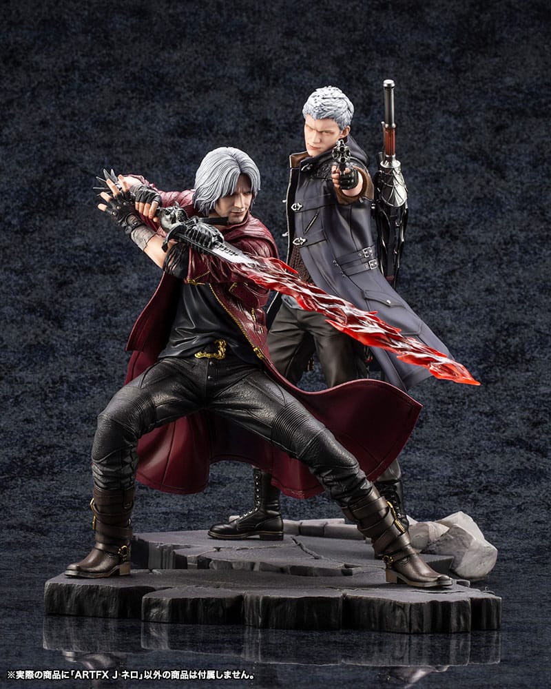 Figurine Nero de Devil May Cry 5, texture des vêtements