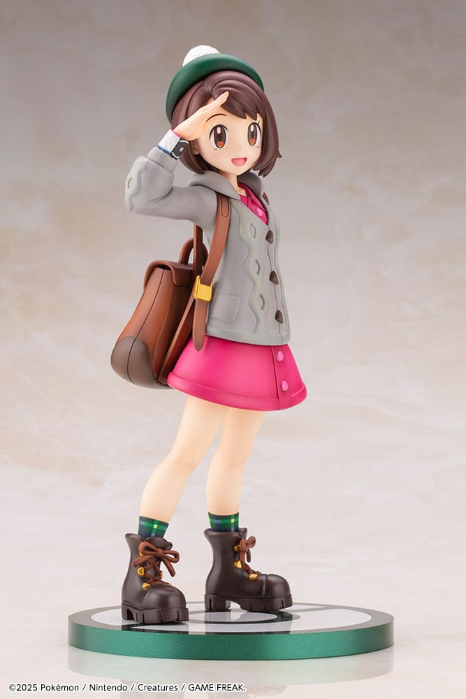 Figurine Pokémon 21 cm Gloria et Larméléon, gros plan sur Larméléon