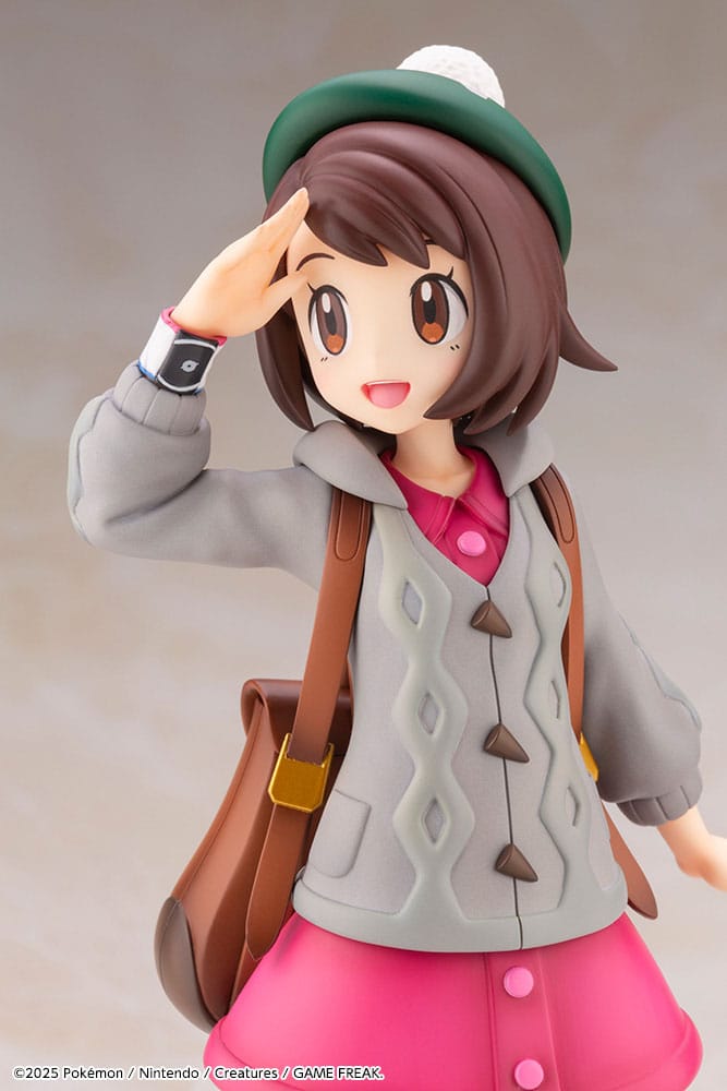 Statuette Pokémon Gloria et Larméléon dans son emballage boîte-fenêtre