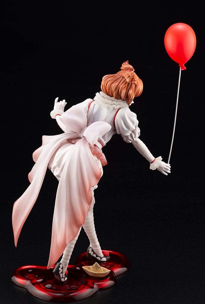 Figurine Pennywise Bishoujo, vue du dessus montrant la coiffure