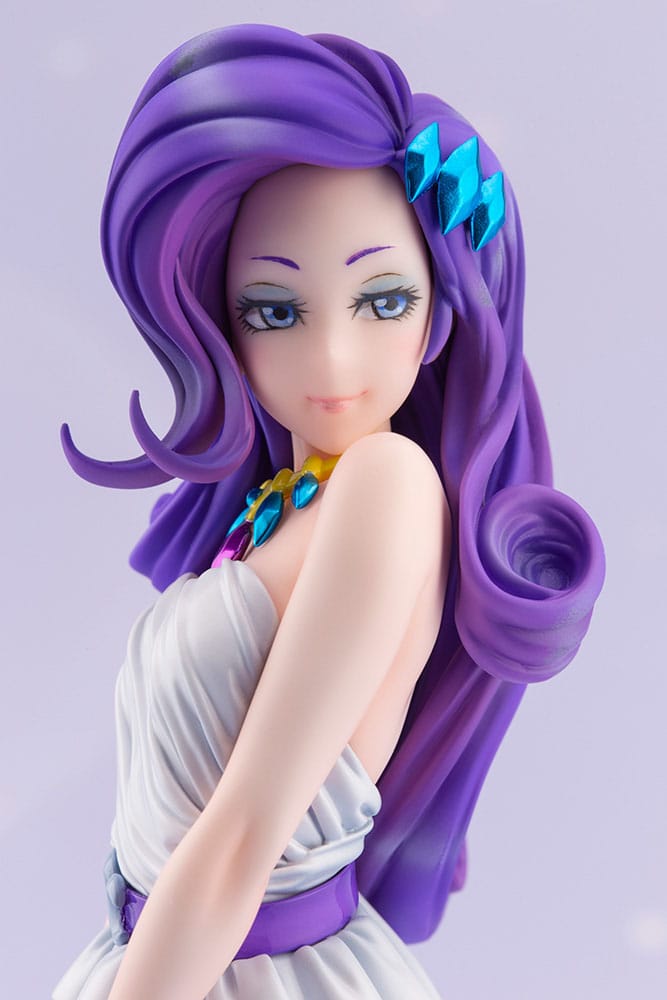 Emballage boîte-fenêtre de la statuette Rarity Bishoujo Kotobukiya, idéal pour collectionneurs