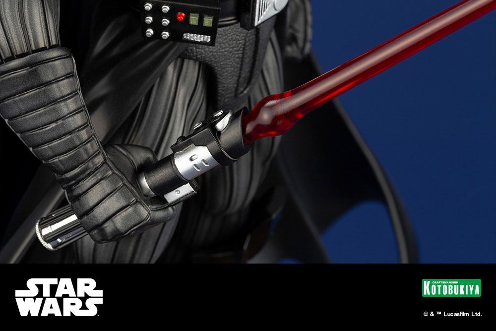 Kotobukiya Darth Vader, détails des plis de la cape