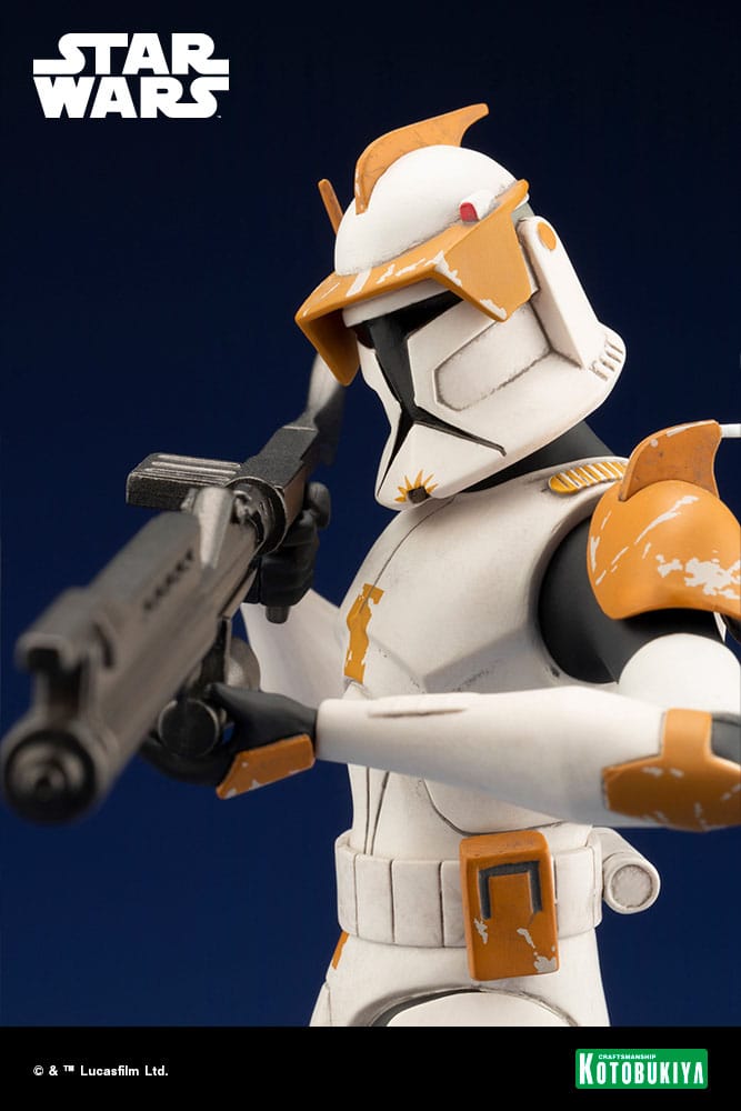 Commander Cody ARTFX 1/10 Kotobukiya avec son blaster en main