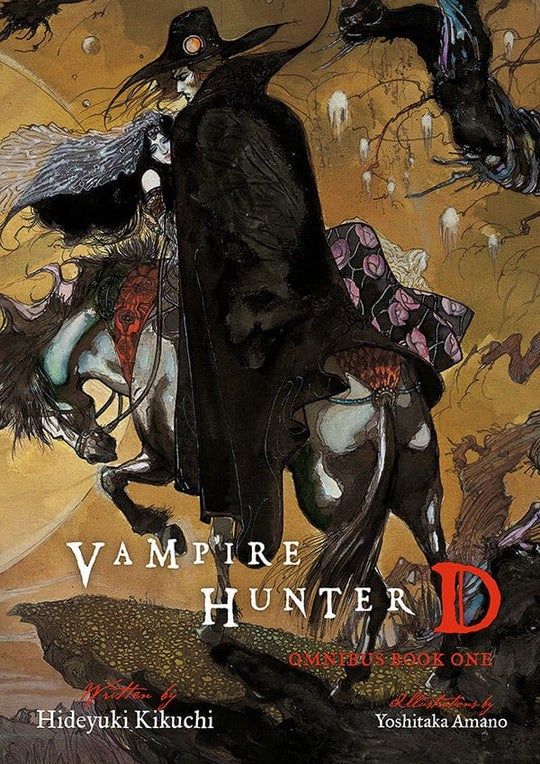 Couverture du roman Vampire Hunter D Omnibus Volume 1 en anglais, présentant le personnage de D.
