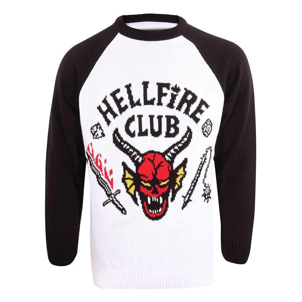 Sweatshirt Stranger Things Hellfire Club Noël officiel Heroes Inc taille M