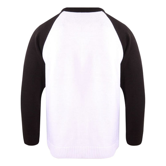 Détail du logo Hellfire Club sur le pull de Noël Stranger Things