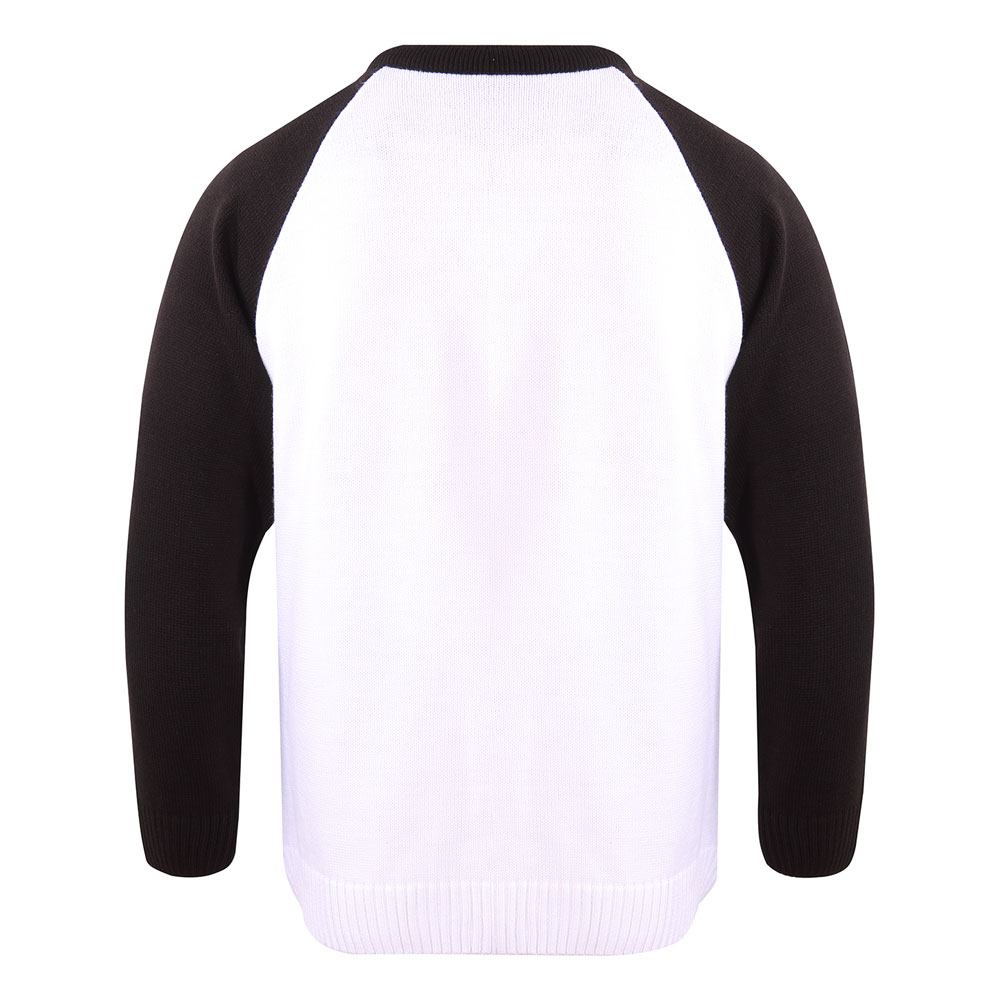 Détail du logo Hellfire Club sur le pull de Noël Stranger Things