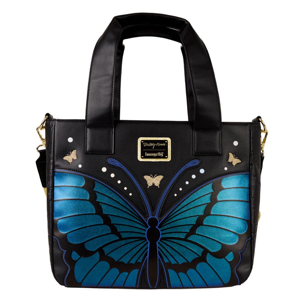 Sac Loungefly Britney Spears Butterfly porté ou vue de côté