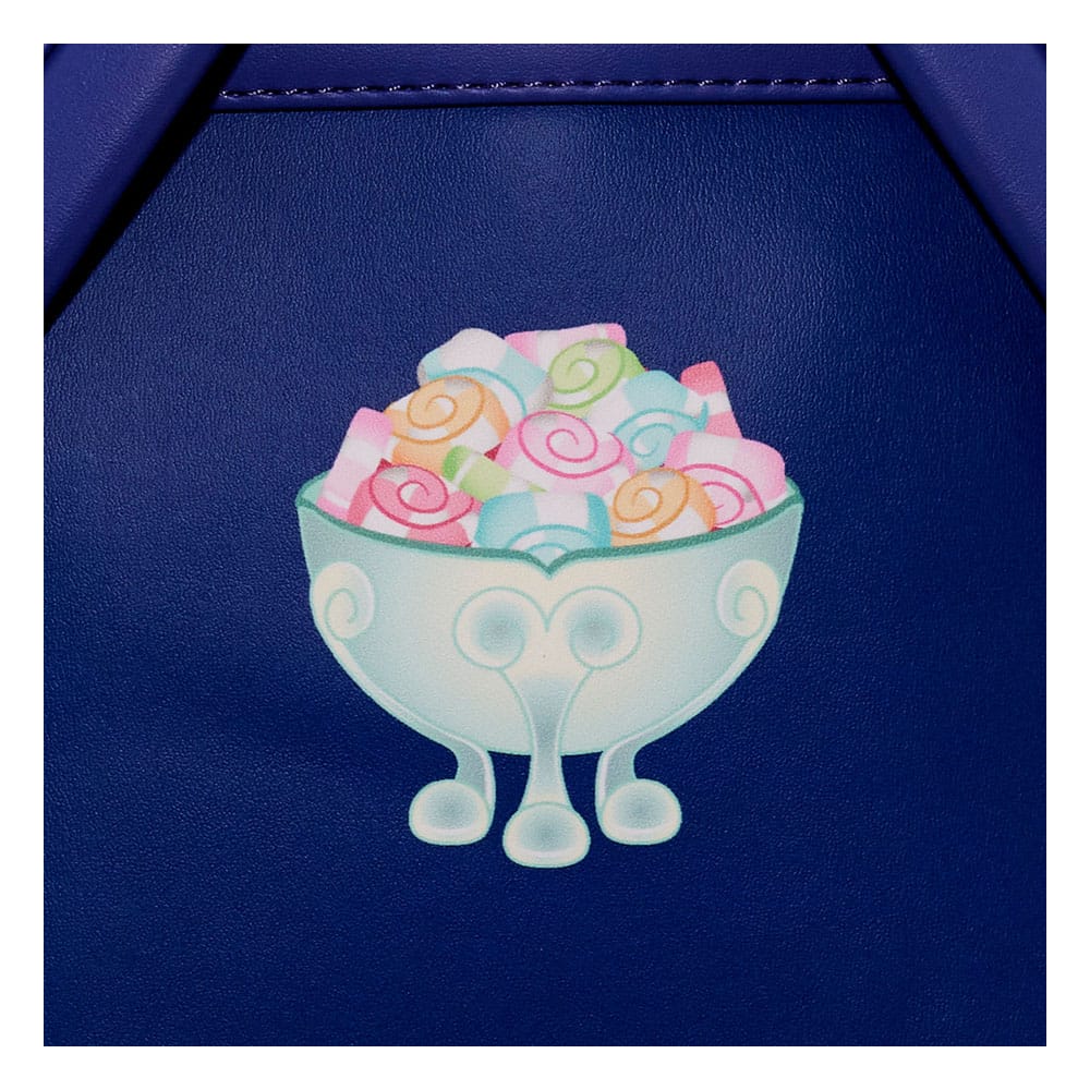 Vue arrière du sac à dos Loungefly Coraline avec bretelles