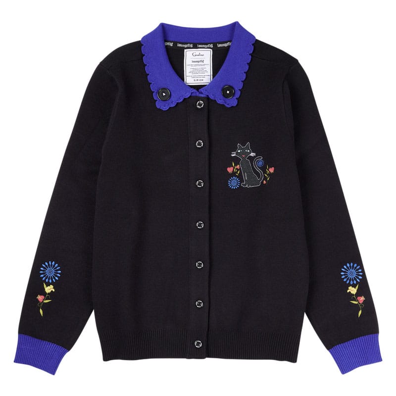 Cardigan unisexe Pixar Loungefly Chat Libellule de face, taille XL