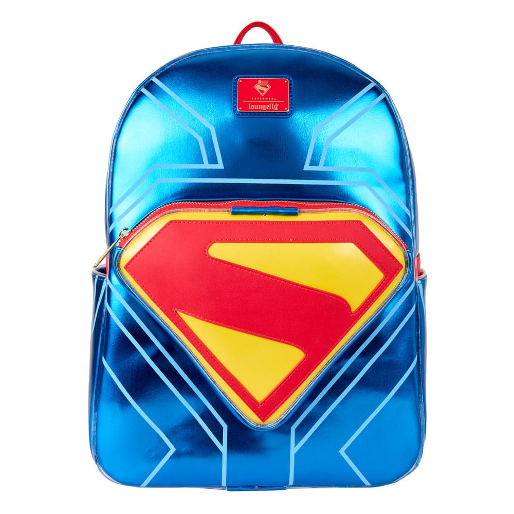 Sac à dos Loungefly Superman Full-Size, vue de face avec logo iconique