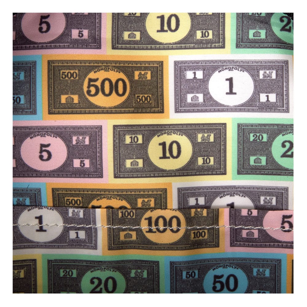 Mini sac à dos Loungefly Monopoly Pennybags vue de dos avec bretelles