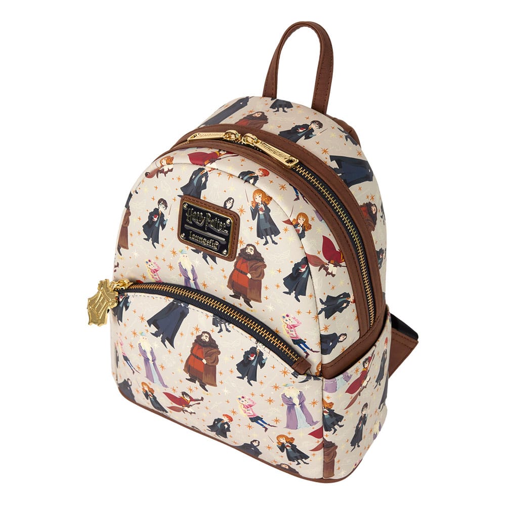 Intérieur du mini sac à dos Harry Potter Loungefly avec compartiments