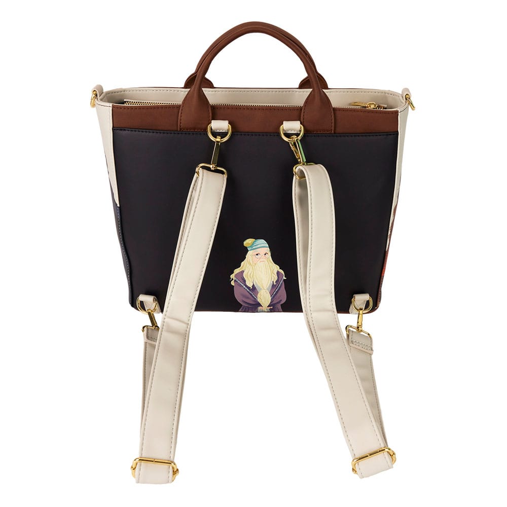 Sac convertible Harry Potter Loungefly dans un environnement extérieur printanier