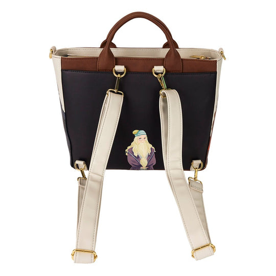 Sac convertible Harry Potter Loungefly dans un environnement extérieur printanier