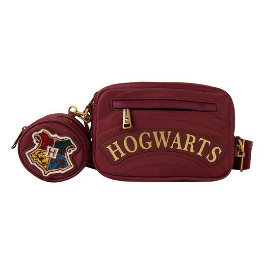 Sac à bandoulière Loungefly Harry Potter Griffindor vue de face avec emblème lion