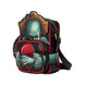 Vue arrière du sac bandoulière Loungefly Pennywise avec logo