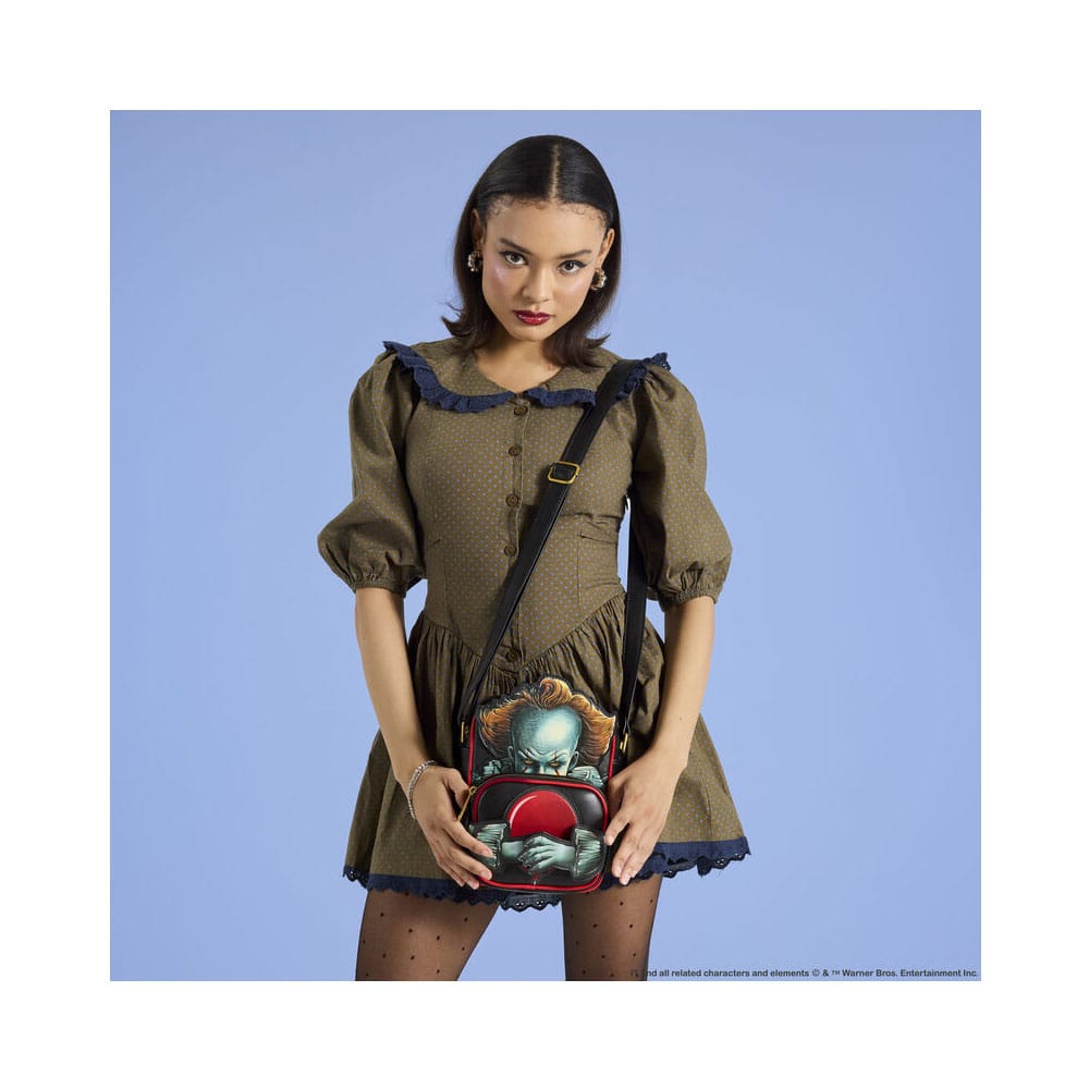 Fermeture éclair et détails du sac Loungefly Pennywise