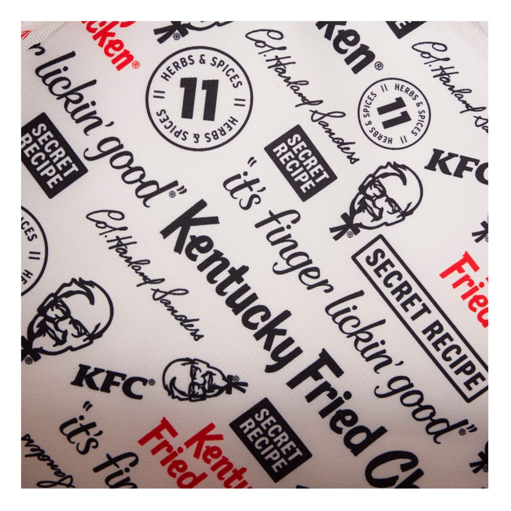 Détail du design poulet frit du sac Loungefly KFC