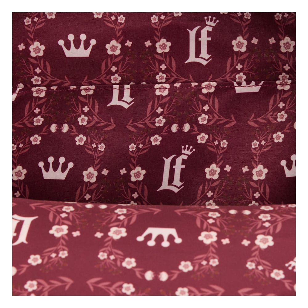 Sac à dos Loungefly Midi Floral Crème & Rouge, vue de dos avec bretelles