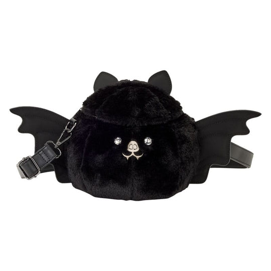 Sac à bandoulière Loungefly Figural Bat, vue de face, cuir synthétique