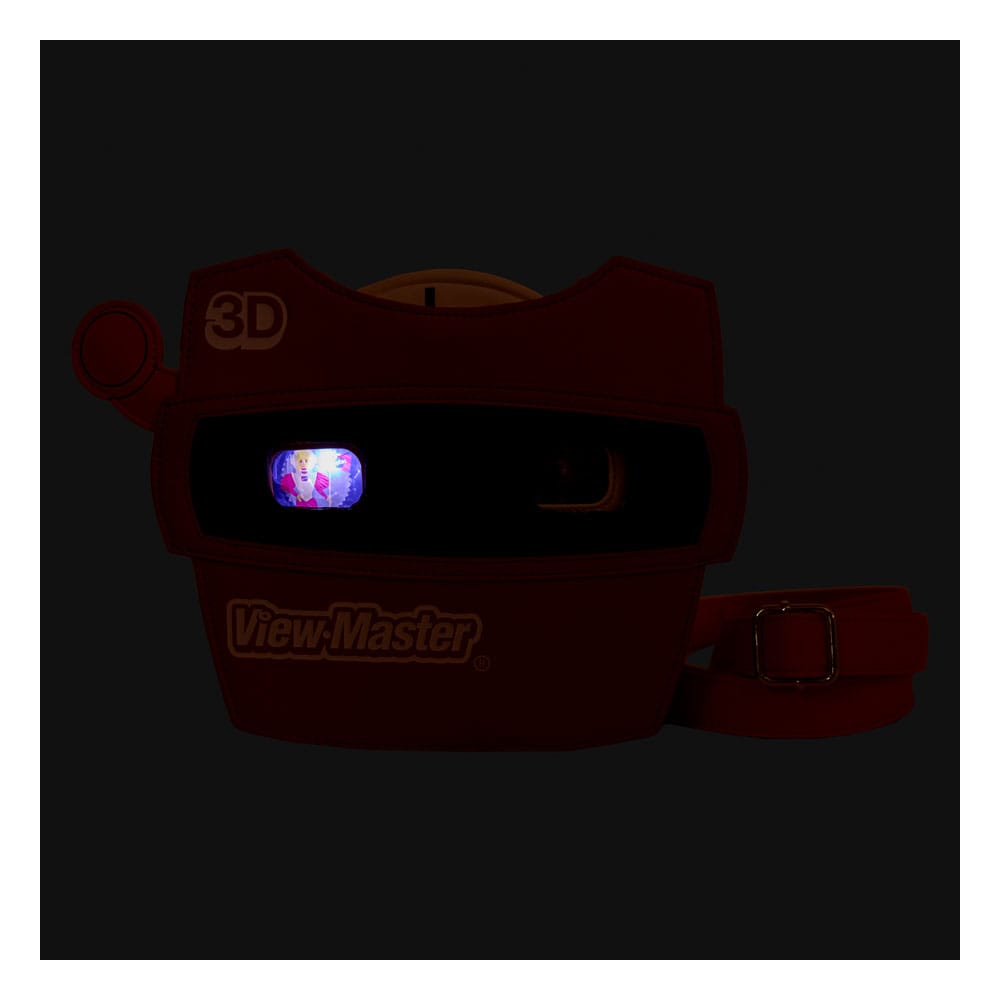 Sac Loungefly View-Master porté à l'épaule, montrant la sangle réglable