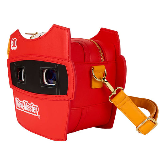 Vue latérale du sac à bandoulière Loungefly View-Master, montrant l'épaisseur