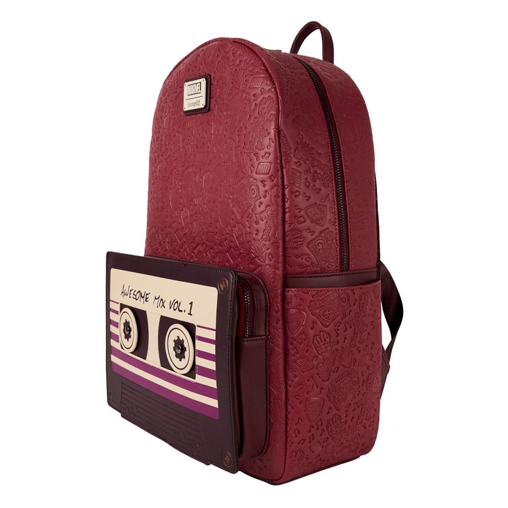 Détail du design Groot sur le sac à dos Loungefly