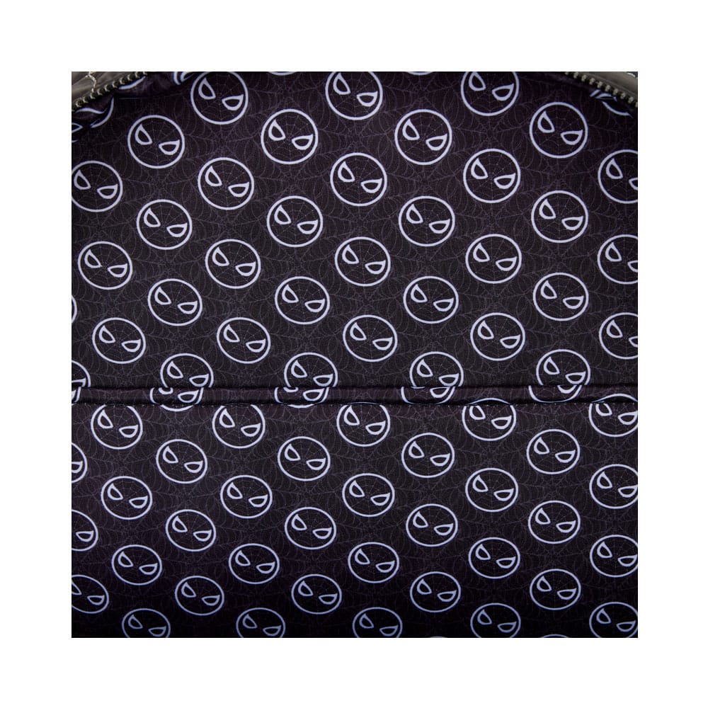 Intérieur du sac à dos Loungefly Spider-Man, doublure thématique