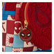 Détail du motif toile d'araignée sur le mini sac à dos Spider-Man Loungefly