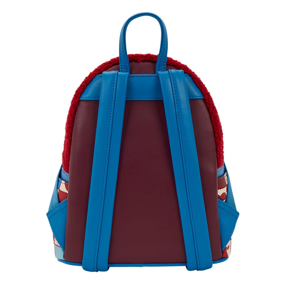 Intérieur du mini sac à dos Loungefly Spider-Man avec doublure thématique