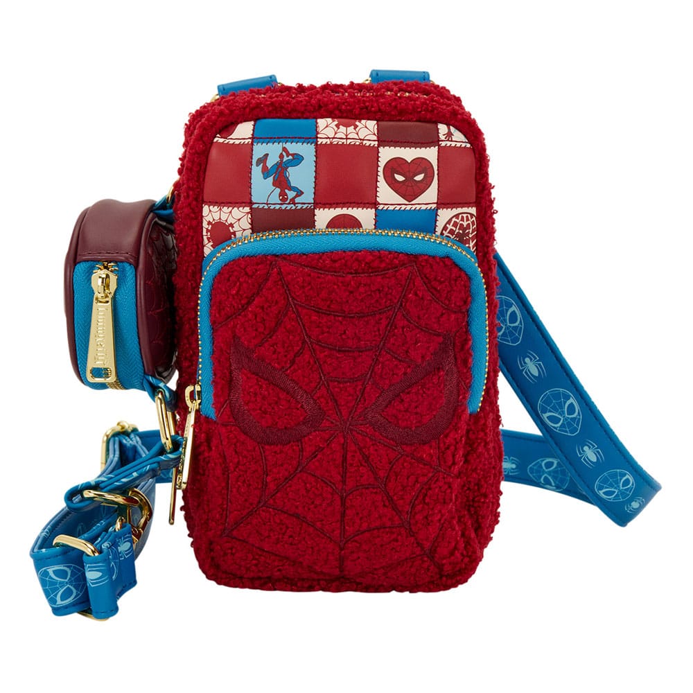 Sac bandoulière Loungefly Spider-Man Marvel avec porte-monnaie intégré, vue de face