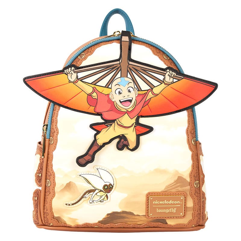 Mini sac à dos Loungefly Avatar Aang Glider Staff vue de face