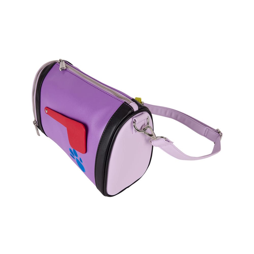 Vue latérale du sac Loungefly Blue's Clues, montrant l'épaisseur