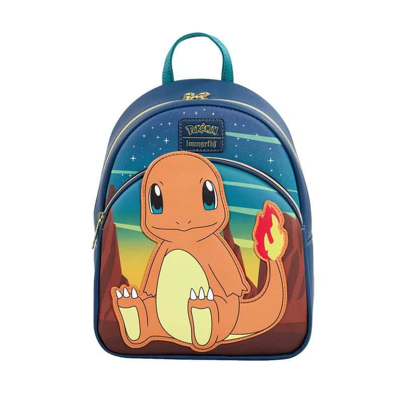 Mini sac à dos Loungefly Pokémon Salamèche Cosplay, vue de face