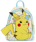 Sac à dos Loungefly Mini Pikachu endormi avec couronne florale, vue de face détaillée