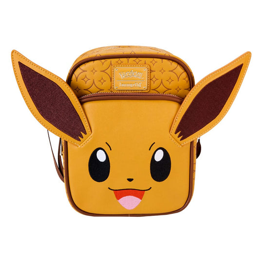 Sac bandoulière Loungefly Eevee Cosplay Pokémon, vue de face détaillée