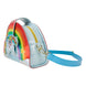 Vue latérale du sac Loungefly Rainbow Brite en cuir synthétique