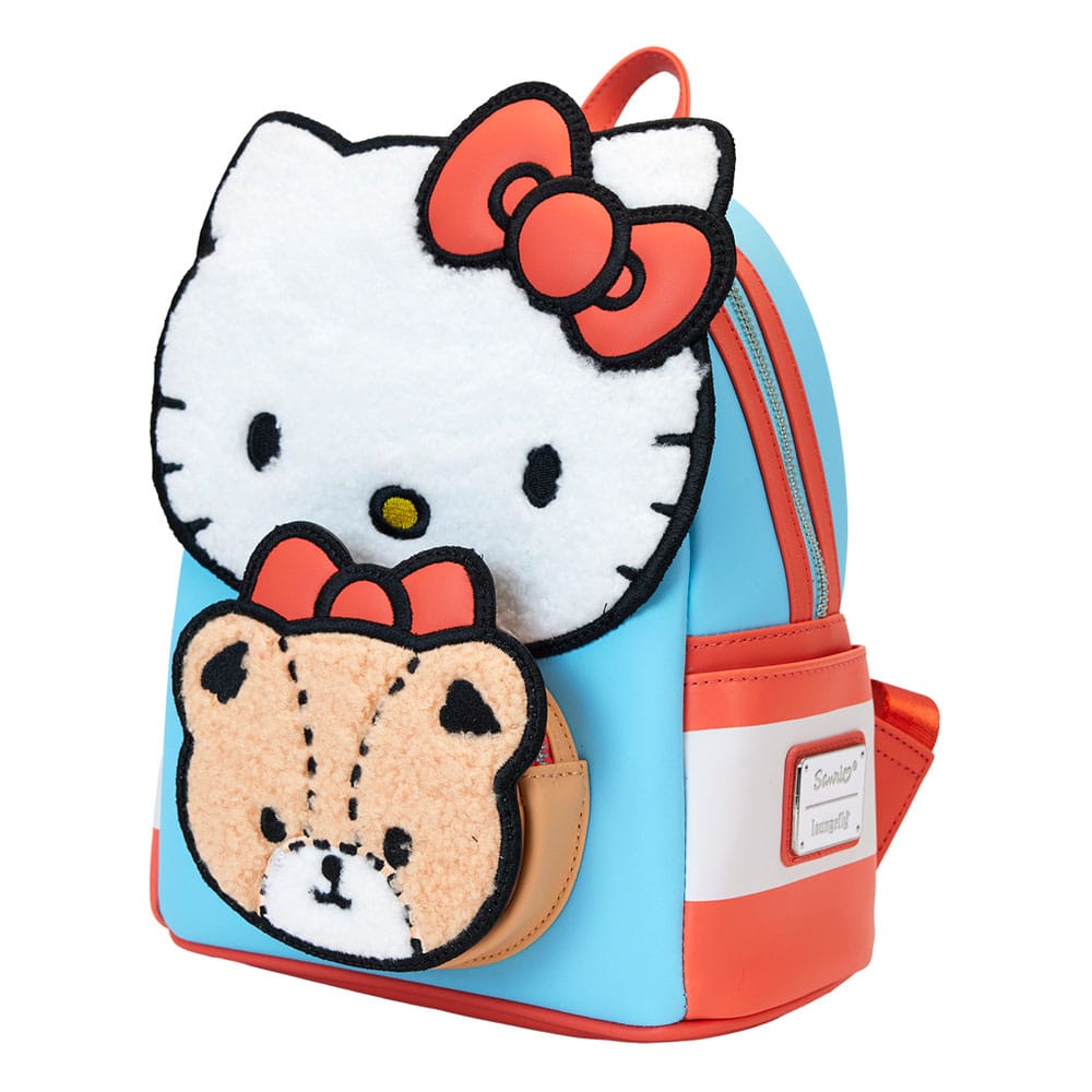 Détail du design Hello Kitty et Bear sur le sac à dos Loungefly