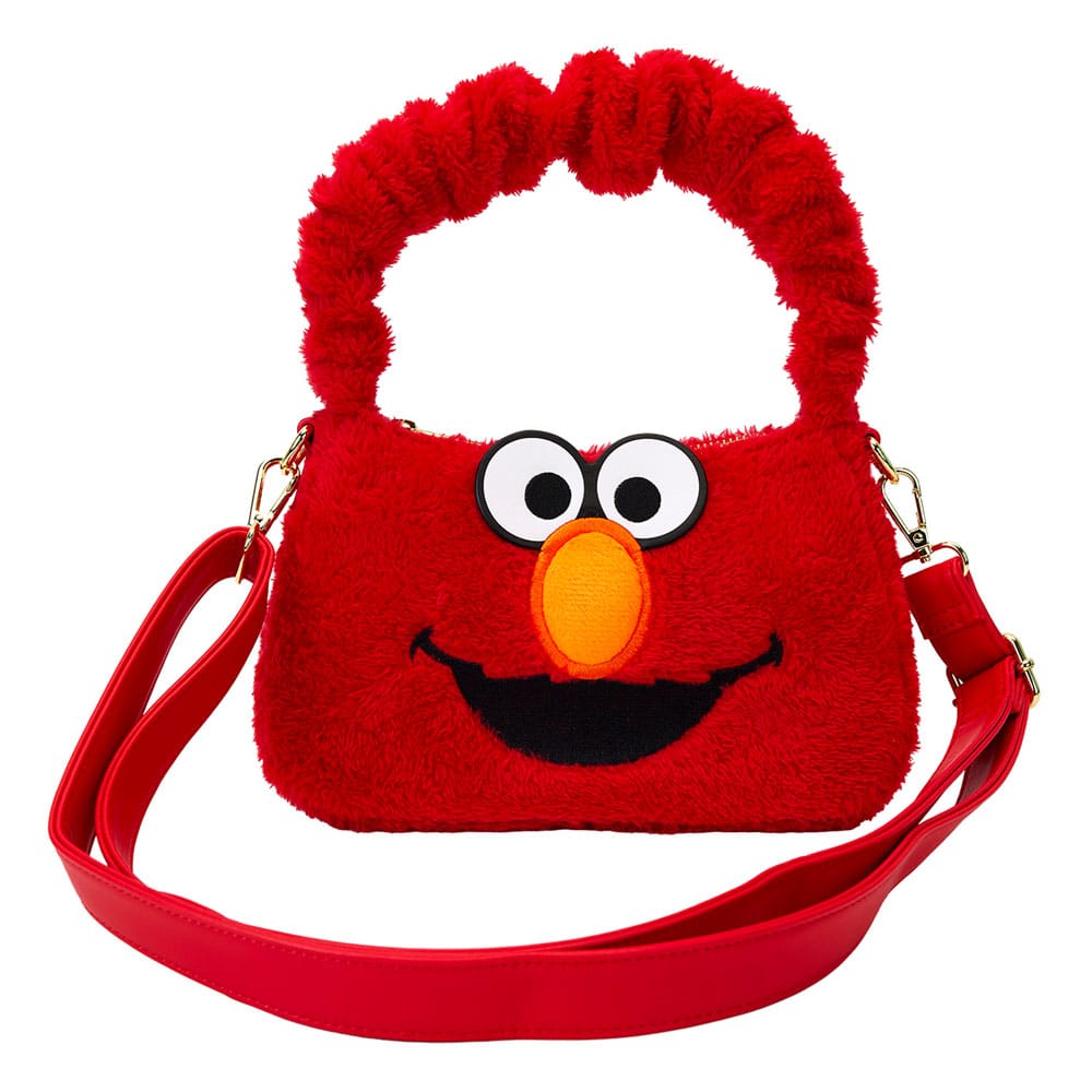 Fermeture éclair et détails du sac peluche Elmo