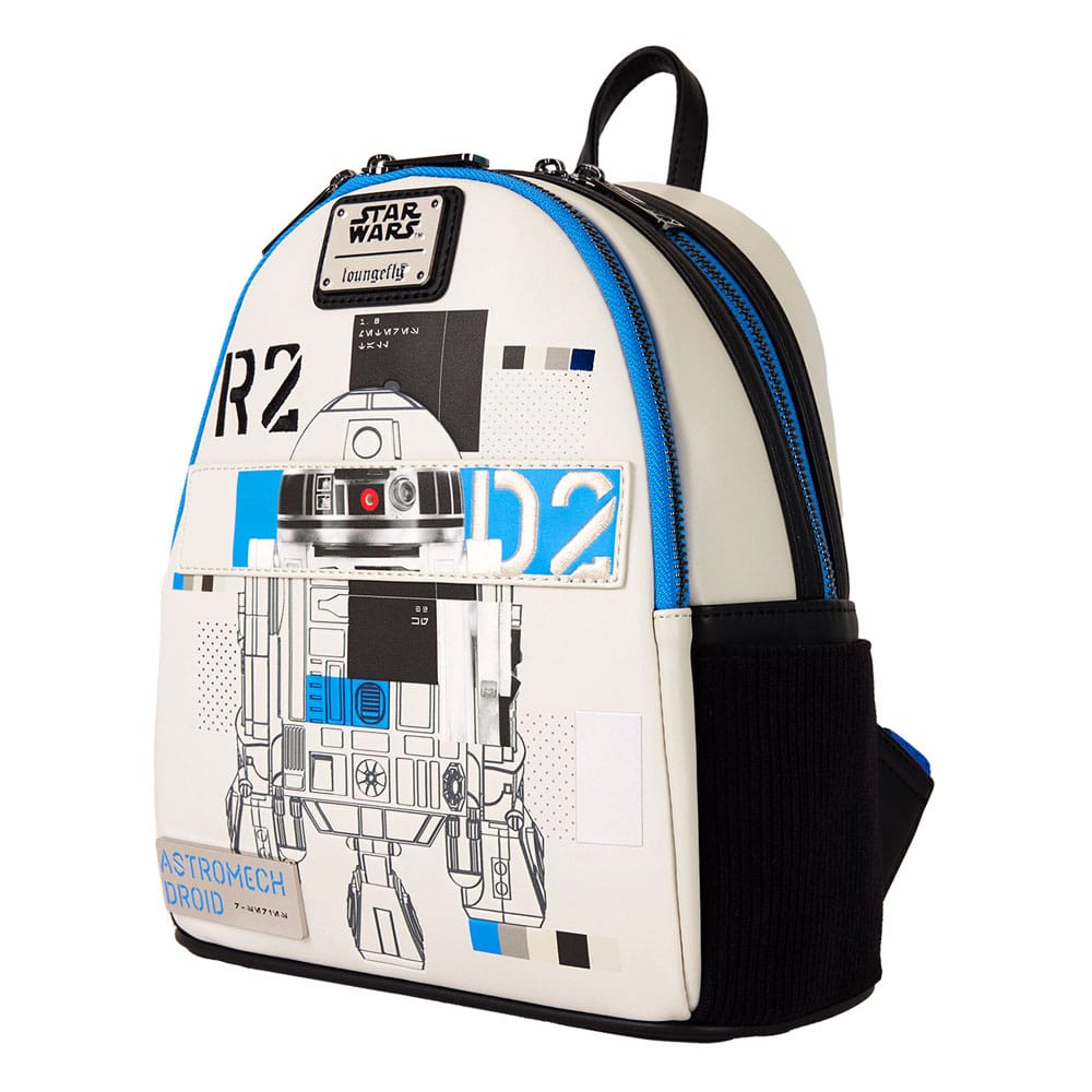 Sac à dos Loungefly Star Wars Astromech Droid porté sur le dos
