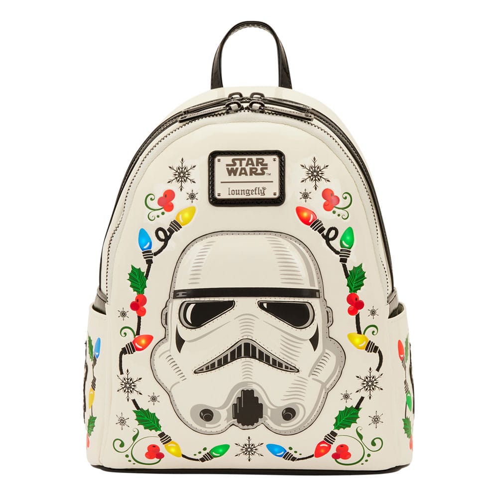 Mini sac à dos Loungefly Star Wars Stormtrooper Holiday de face