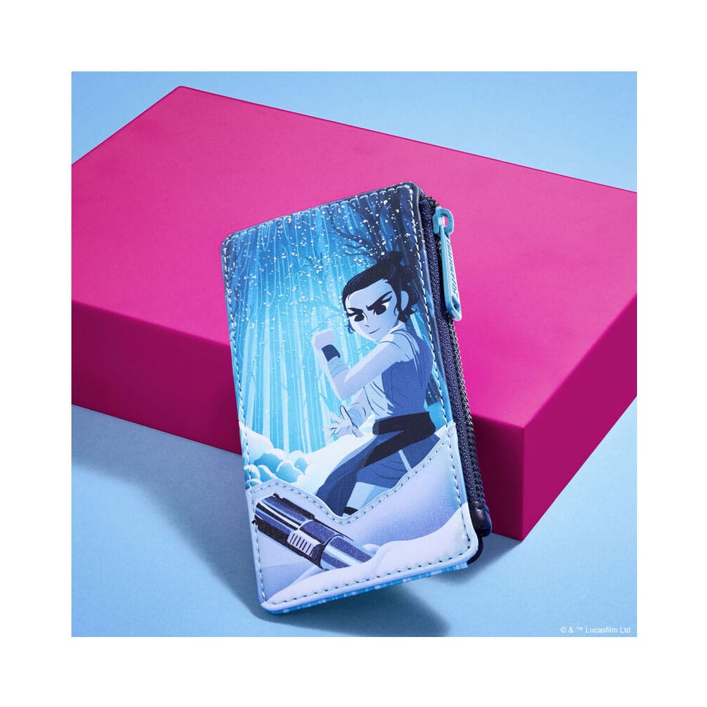 Étui Star Wars Loungefly avec une carte de transport insérée