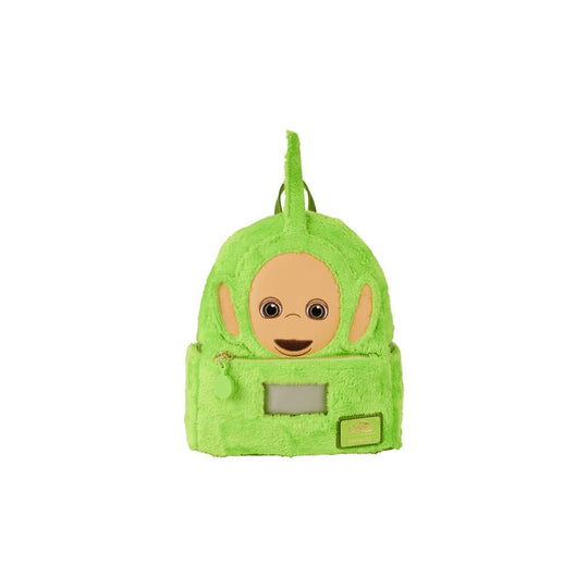 Mini sac à dos Loungefly Teletubbies Dipsy vert, vue de face avec antenne