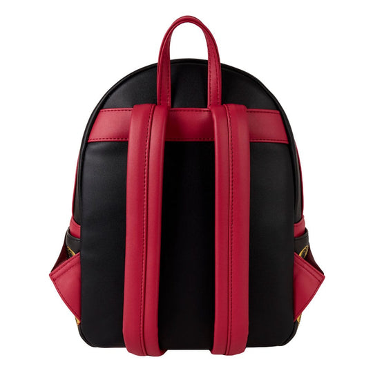 Détail du mini sac à dos Loungefly Bride of Frankenstein Universal Monsters, gros plan sur la matière et les finitions