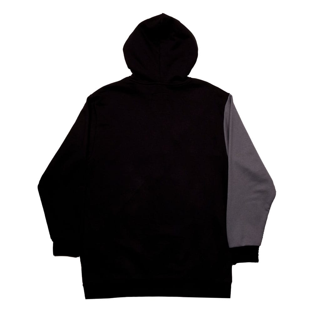 Gros plan sur la matière French Terry de la capuche du sweater Loungefly