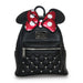 Sac à dos Loungefly Minnie Bow Disney rouge avec nœud emblématique et oreilles