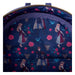 Vue latérale du sac à dos Loungefly Disney Aurore avec poche