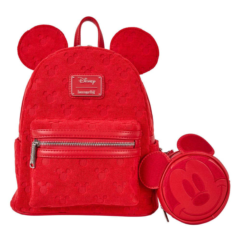 Sac à dos Loungefly Disney Mickey Ears Burnout vue de face avec motif